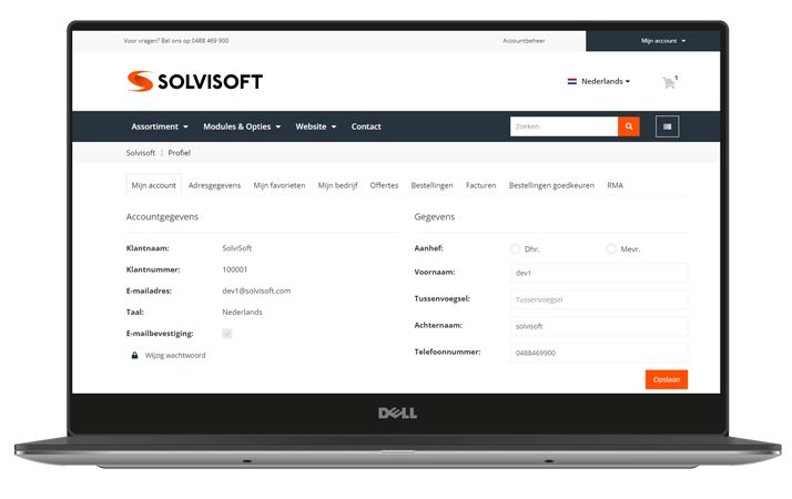Mijn omgeving Solvisoft